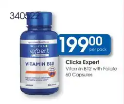 Clicks Clicks Expert Vitamin B12 with Folate offer