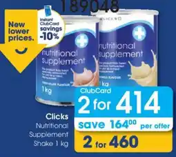Clicks Clicks Nutritional Supplement Shake offer
