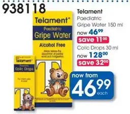 Clicks Telament Paediatric Gripe Water offer