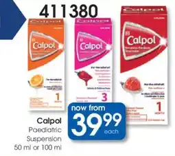 Clicks Calpol Paediatric Suspension offer
