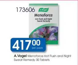 Clicks A.Vogel Menoforce Hot Flush and Night Sweat Remedy offer