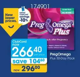 Clicks PregOmega Plus 30-Day Pack offer