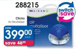 Clicks Clicks Air Revitaliser offer