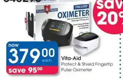 Clicks Vita-Aid Protect & Shield Fingertip Pulse Oximeter offer