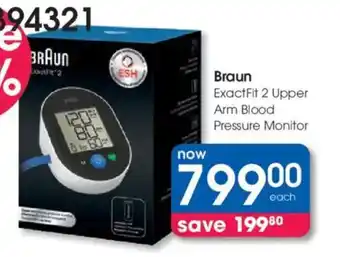 Braun ExactFit 2 Upper Arm Blood Pressure Monitor