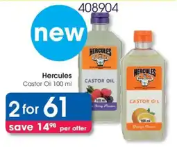 Clicks Hercules Castor Oil offer
