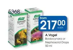 Clicks A.Vogel Boldocynara or Nephrosolid Drops offer