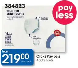 Clicks Clicks adult pants offer