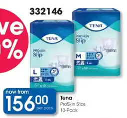 Clicks Tena ProSkin Slips offer