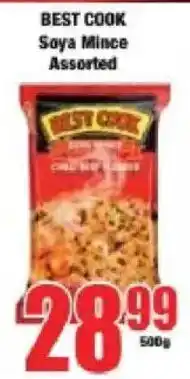 Boxer BEST COOK Soya Mince Assorted offer