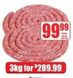 Boxer Sausages offer