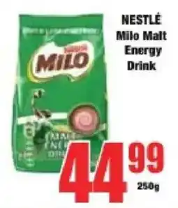Boxer Nestlé Milo Malt Energy Drink offer
