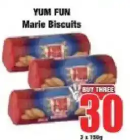 Boxer YUM FUN Marie Biscuits offer