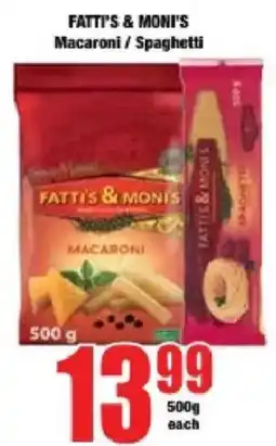 Boxer FATTI'S & MONI'S Macaroni offer