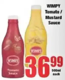 Boxer WIMPY Tomato / Mustard Sauce offer