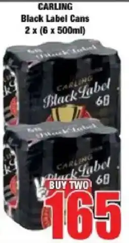 Boxer CARLING Black Label Cans offer