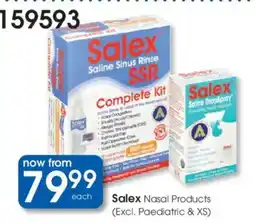 Clicks Salex Nasal Products offer