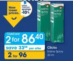 Clicks Clicks Saline Spray offer