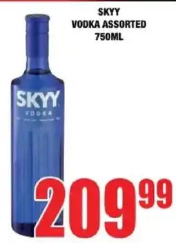 Boxer Liquors SKYY VODKA Assorted offer