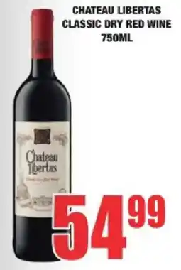 Boxer Liquors Chateau Libertas Classic Dry Red Wine offer