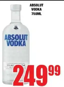 Boxer Liquors Absolut Vodka offer