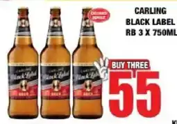 Boxer Liquors Carling Black Label offer