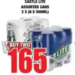 Boxer Liquors CASTLE LITE Assorted offer