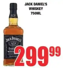 Boxer Liquors Jack Daniel's Whiskey offer