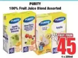 Boxer PURITY 100% Fruit Juice Blend Assorted offer