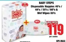 Boxer Baby Steps Disposable Nappies & Wet Wipes offer