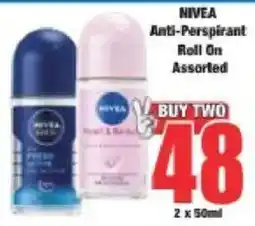 Boxer NIVEA Anti-Perspirant Roll On Assorted offer