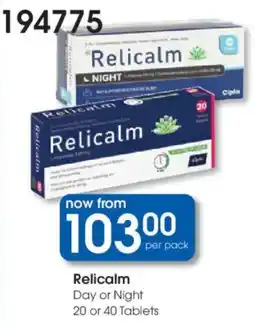 Clicks Relicalm Day or Night offer