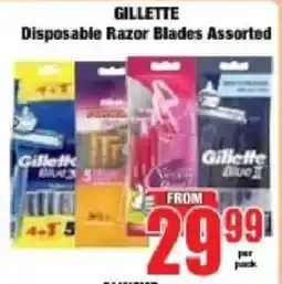 Boxer Gillette Disposable Razor Blades Assorted offer