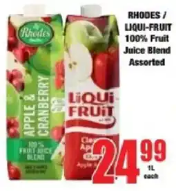 Boxer RHODES / LIQUI-FRUIT 100% Fruit Juice Blend Assorted offer