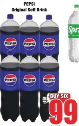 Boxer PEPSI Original Soft Drink offer