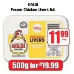 Boxer GOLDI Frozen Chicken Livers Tub offer