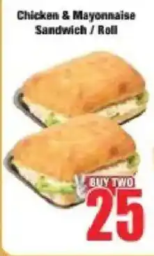 Boxer Chicken & Mayonnaise Sandwich / Roll offer