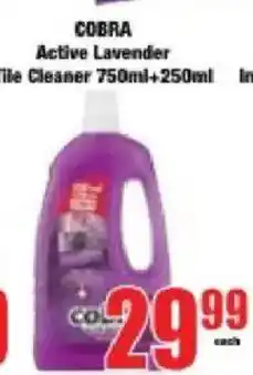 Boxer COBRA Active Lavender Tile Cleaner offer