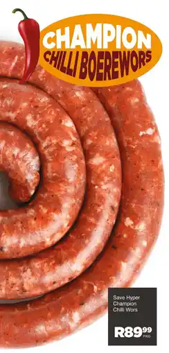 Save Hyper Champion Chilli Boerewors offer