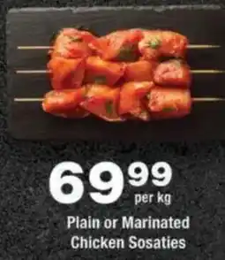 OK urban Plain or Marinated Chicken Sosaties offer