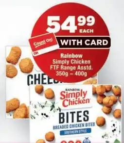 OK Foods Rainbow Simply Chicken Bites offer