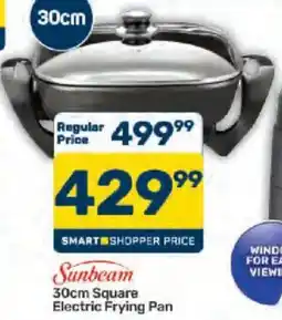 Pick n Pay Sunbeam 30cm Square Electric Frying Pan offer