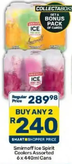 Smirnoff Ice Spirit Coolers Assorted