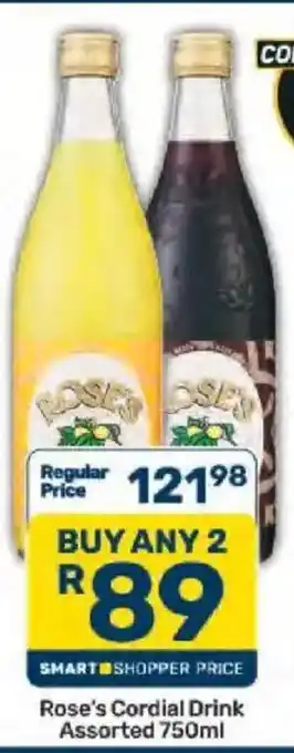 Rose's Cordial Drink Assorted