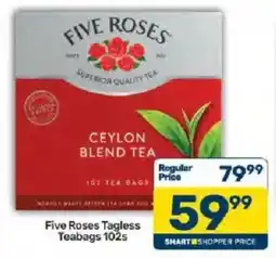 Pick n Pay Five Roses Tagless Teabags offer