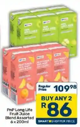 Pick n Pay PnP Long Life Fruit Juice Blend Assorted offer