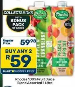 Pick n Pay Rhodes 100% Fruit Juice Blend Assorted offer