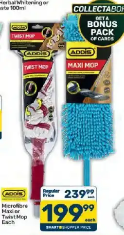 Pick n Pay Addis Microfibre Maxi or Twist Mop offer