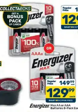 Pick n Pay Energizer Max AA or AAA Batteries offer