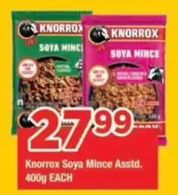 OK Grocer Knorrox Soya Mince Assorted offer